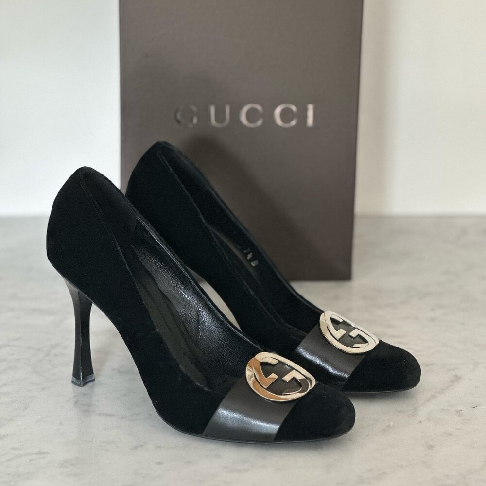 Gucci Velvet heels - 7.5